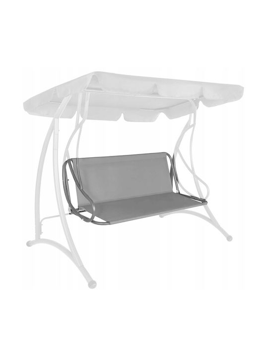 Perna Swing Cushion Pentru Grădină Cu Spătar Din Pânză Gri Deschis 100x130cm