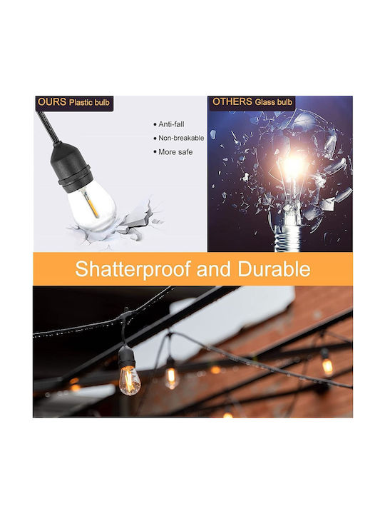 Luminiță Garland LED Etanșă 39m Luminiță Garland LED Etanșă 39m