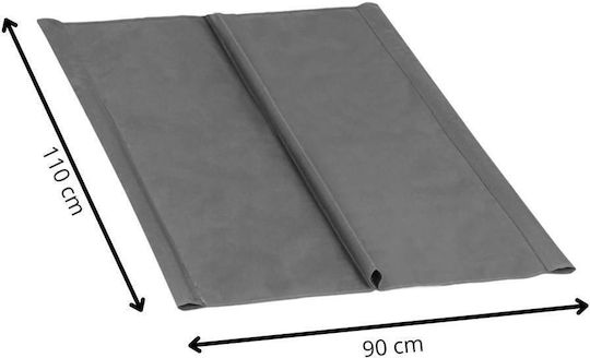 Perna Swing Cushion De Grădină Cu Spătar Din Pânză Gri 90x110cm