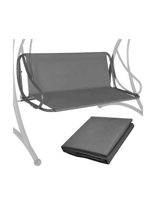 Perna Swing Cushion De Grădină Cu Spătar Din Pânză Gri 90x110cm