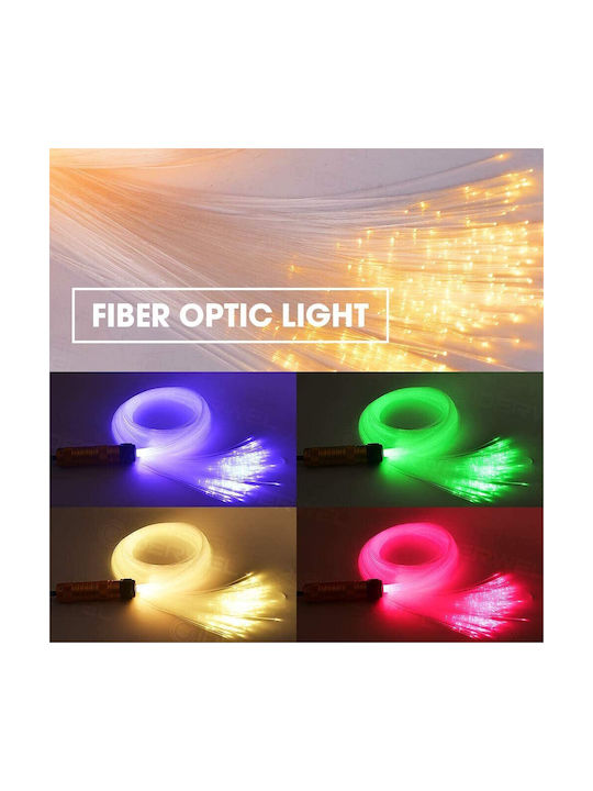 Kit de Tavan cu Fibre Optică Inteligent Rgbw cu Stele 160 Lămpi 2 Metri 0.75mm Bluetooth Aplicație pentru Smartphone Telecomandă 16 Milioane de Culori Funcție de Temporizare Mod Muzică