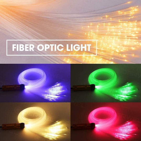 Kit de Tavan cu Fibre Optică Inteligent Rgbw cu Stele 160 Lămpi 2 Metri 0.75mm Bluetooth Aplicație pentru Smartphone Telecomandă 16 Milioane de Culori Funcție de Temporizare Mod Muzică