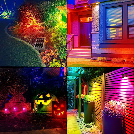 Set 6 Lămpi Solare RGB cu Telecomandă IP66