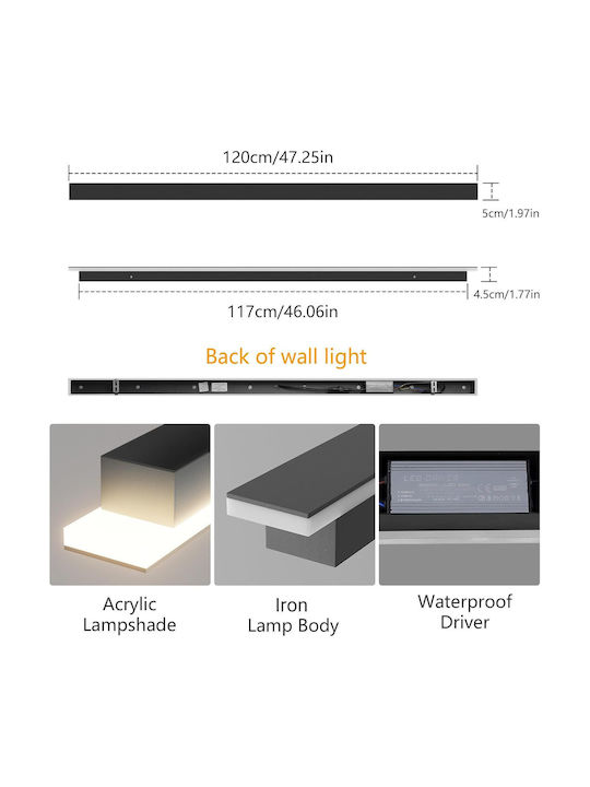 Light Στεγανό Γραμμικό Φωτιστικό LED 35W 3000K Light Στεγανό Γραμμικό Φωτιστικό LED 35W 3000K
