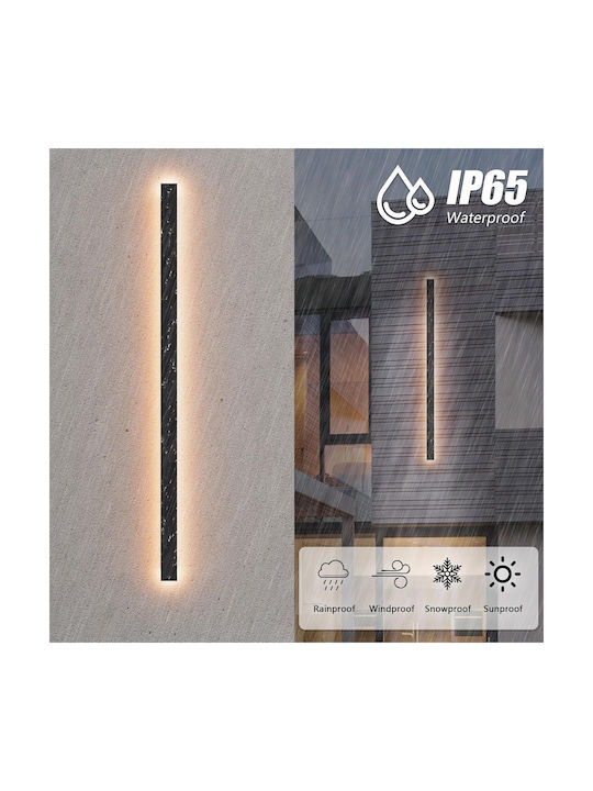 Iluminat Exterior Montat Pe Perete Liniar Led Ip65 35w Cu Alb Cald