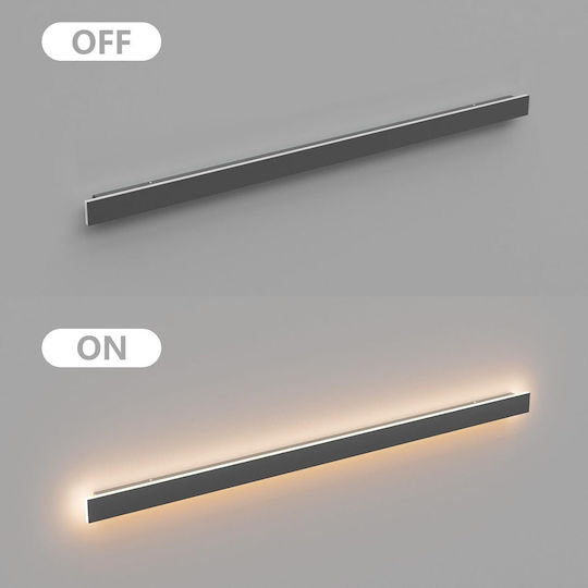 Wall-Mounted Linear LED Light IP65 35W with Warm White Light