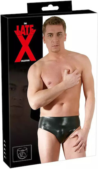 LateX Latex Men's Briefs with Dildo