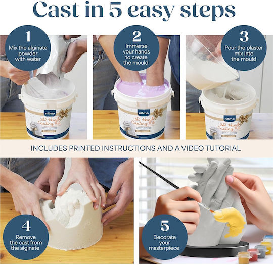 Kit de Creație pentru Turnare 3D Cupluri Stand de Gips Culori Ușor de Folosit Prietenos cu Piele Set Cadou pentru Femei Bărbați