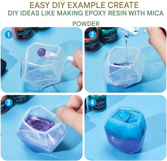 Set de Pigmenți Mici 108 Culori 36 Culori Originale 10g 36 Culori Pastel 10g 36 Pudre Fine de Sclipici 20g Pudră de Pigmenți Epoxy Rășină Machiaj Săpun Lac de Unghii Lumânări Slime