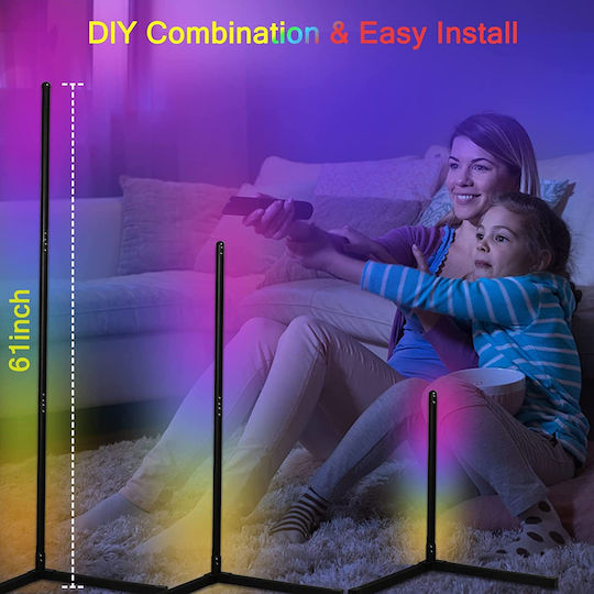 Lighting Lampa de podea LED Î156cm. cu Lumină RGB