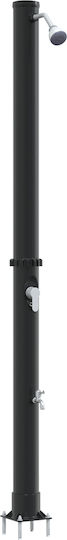 vidaXL Solar Pool Shower Made of PVC with Height 217cm Gray