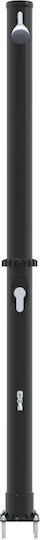 vidaXL Solar Pool Shower Made of PVC with Height 217cm Gray