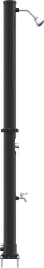 vidaXL Solar Pool Shower Made of PVC with Height 217cm Gray