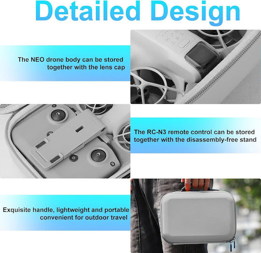 Geantă de transport Gri pentru DJI Neo 26.6x19.1cm