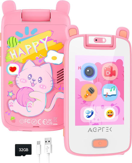 MP3 Player (32GB) με Οθόνη Αφής 2.8" Ροζ X001ULDIUP
