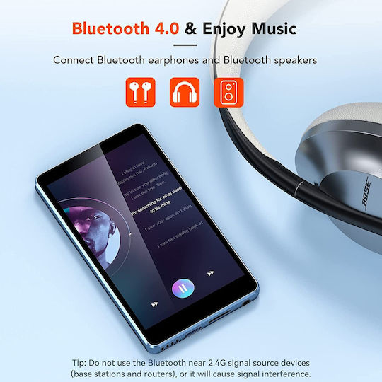 MP4-Spieler (16GB) mit Bildschirm 4" Blau X001NU5PVD