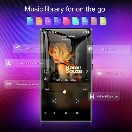 MP4-Spieler (80GB) mit Bildschirm 5" Schwarz X001UT9365