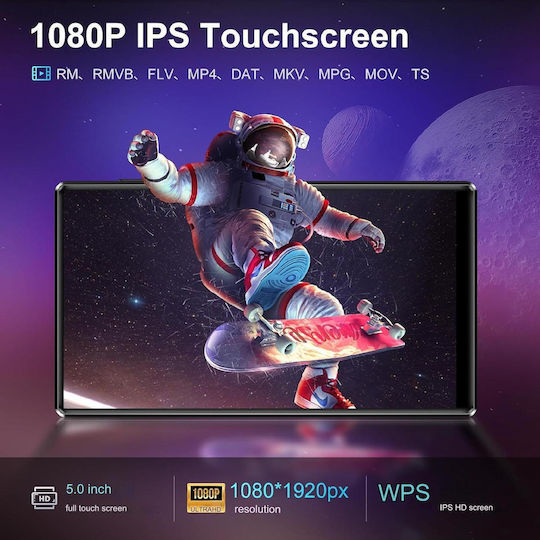 MP4-Spieler (80GB) mit Bildschirm 5" Schwarz X001UT9365