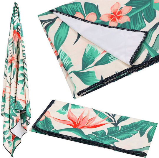 Husă De Transport Pentru Prosoape De Plajă Cu Uscare Rapidă 90x180cm Model Floral