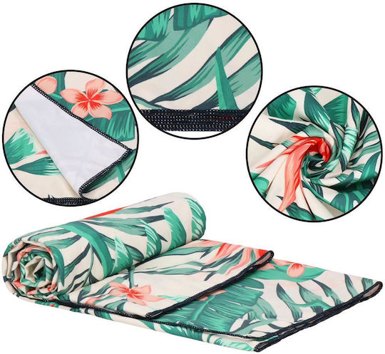 Husă De Transport Pentru Prosoape De Plajă Cu Uscare Rapidă 90x180cm Model Floral