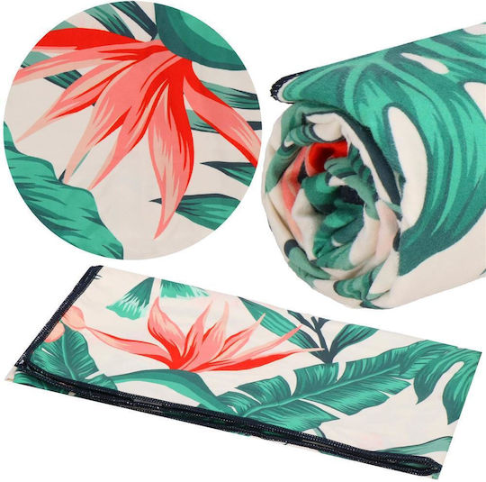 Husă De Transport Pentru Prosoape De Plajă Cu Uscare Rapidă 90x180cm Model Floral