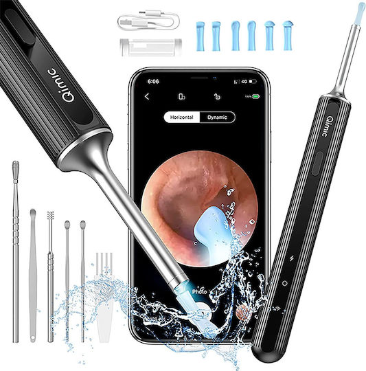 Wifi Otoscope 1080p Camera Led Light 360° Angle Usb-c Charging Ear Wax Cleaning Device Ip67 Waterproof iOS Android