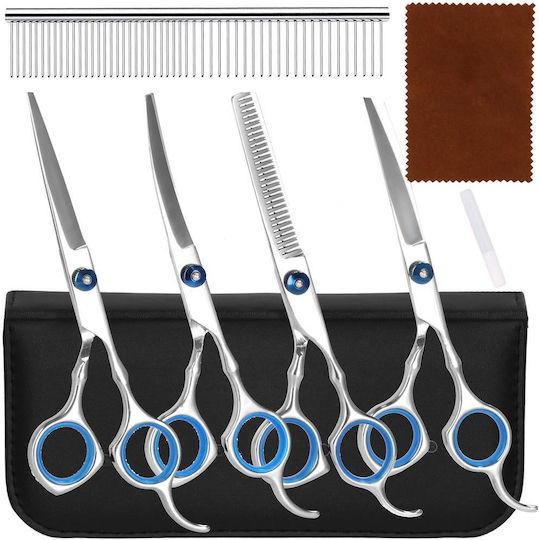 Pet Care Set 4 Grooming Scissors Accessories