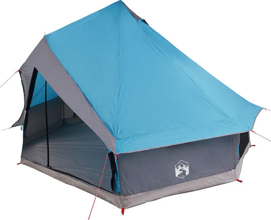 vidaXL Summer Camping Tent Teepee Blue for 8 People 400x346x250cm