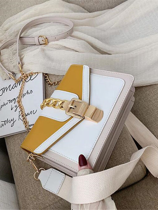 Geantă de damă Crossbody Galbenă