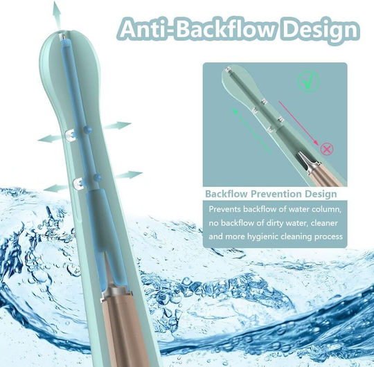 Irrigator Intim Intestinal Clătire Vaginală Design Anti-retur 150 Ml Cap 5 Duze Ergonomic Reutilizabil Igienă Intimă Portabil Ușor De Folosit Albastru