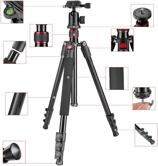 Trepied Pentru Aparate Foto Din Aluminiu Cu Cap Sferic Și Rezistență 8kg