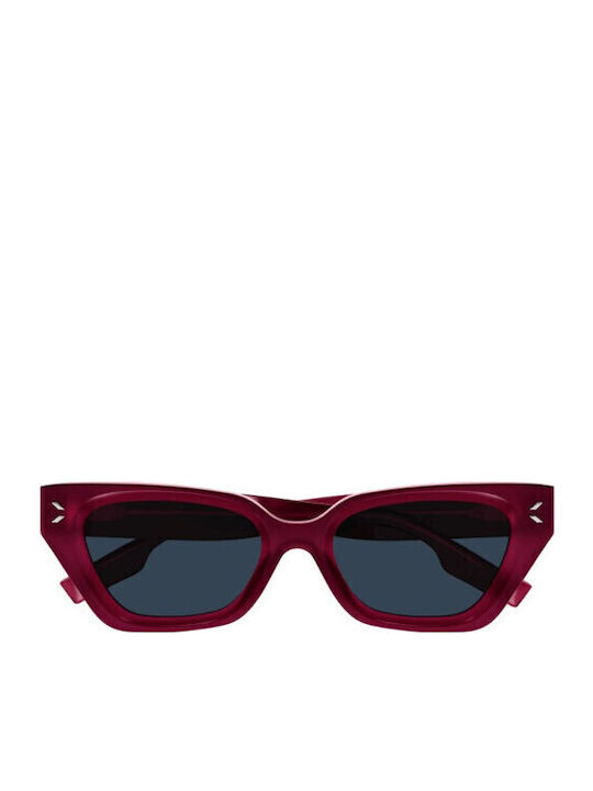 Alexander McQueen Sonnenbrillen Burgundisch mit Kunststoff Gestell Alexander McQueen Sonnenbrillen Burgundisch mit Kunststoff Gestell