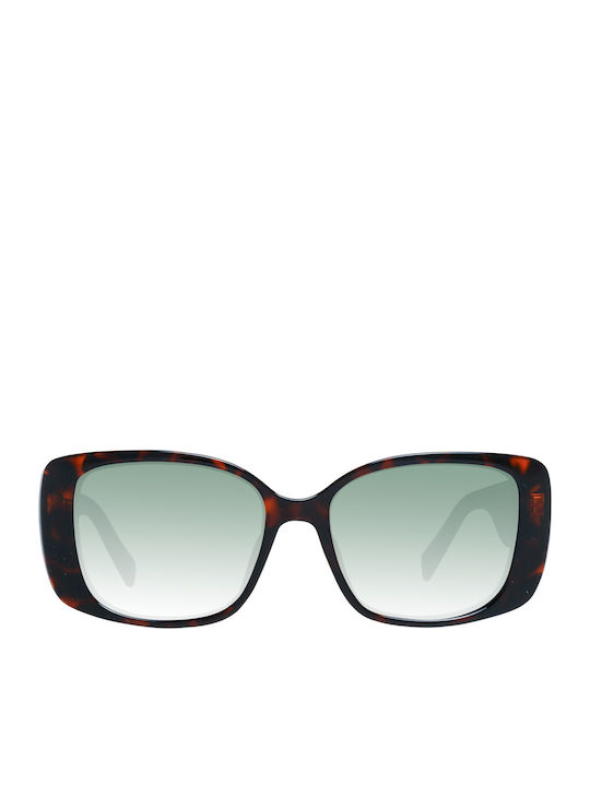 Karen Millen Women's Sunglasses with Brown Plastic Frame and Gray Gradient Lens KM5047 102