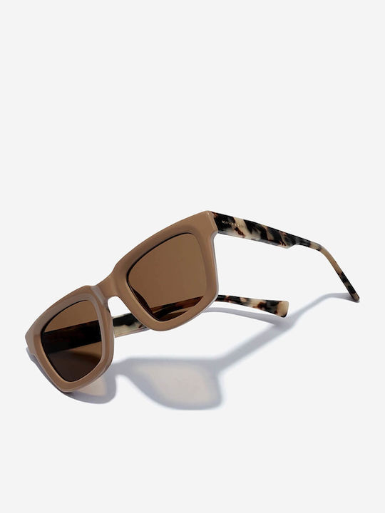 Hawkers One Uptown Unisex Sunglasses with Brown Plastic Frame and Brown Lens