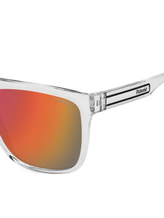 Polaroid Unisex Ochelari De Soare Cu Culoare Full Face Transparentă Cu Lentilă Polarized Oglindă PLD2162/S 900/OZ