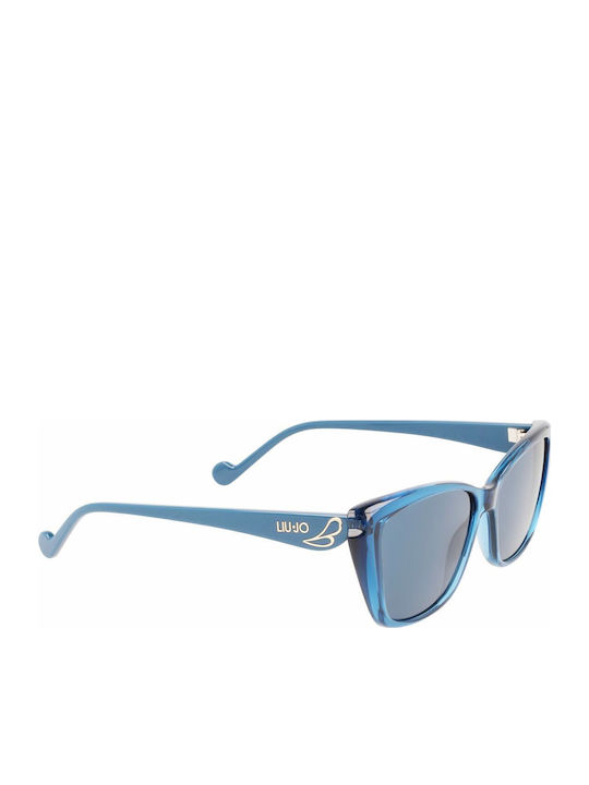 Liu Jo Unisex Sunglasses with Blue Frame and Blue Lens