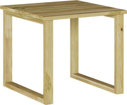 Sitting Room Table for Small Outdoor Spaces Made of Acacia 40x40x36cm