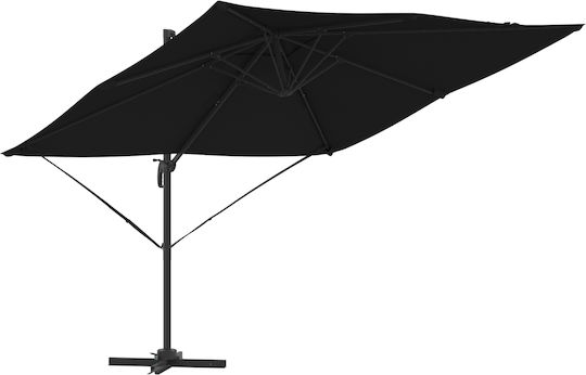 Hanging Aluminum Parasol Black 2.86x2.85xHeight 2.65m