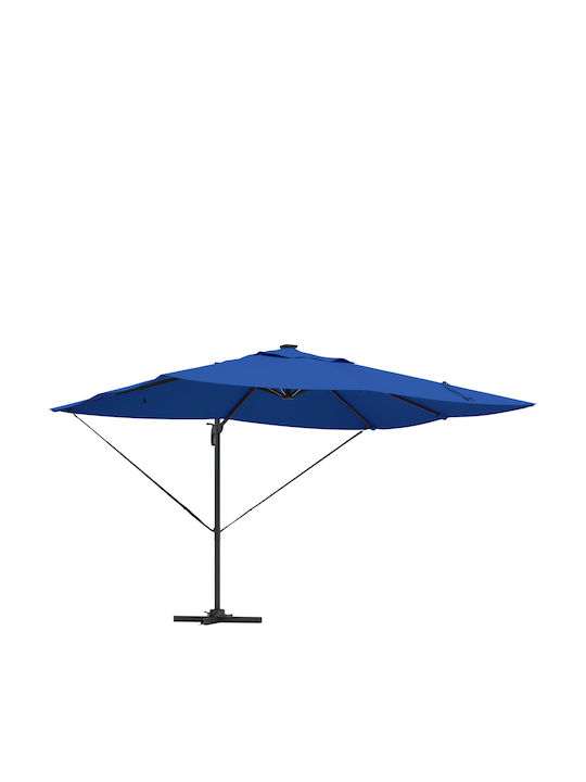 Umbrelă Suspendată Rotundă Din Aluminiu Albastră Φ3.52xÎ2.65m