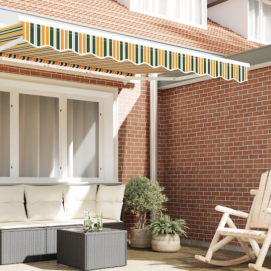 vidaXL Awning fabric Green 0.2x3.3m