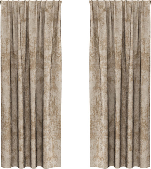 vidaXL Set Vorhänge Fenster mit Bleistiftfalten Ecru 140x260cm