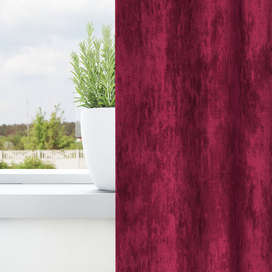 vidaXL vidaXL Vorhänge Fenster mit Oberer Registerkarte Rote 140x175cm