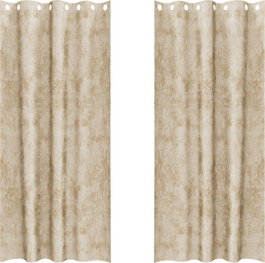vidaXL vidaXL Vorhänge mit Grommets Beige 140x245cm