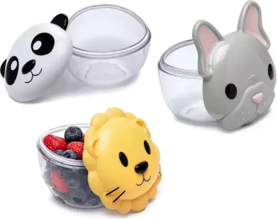 Set 3 Containere Pentru Alimente Pentru Copii Bulldog Shark Cat Box