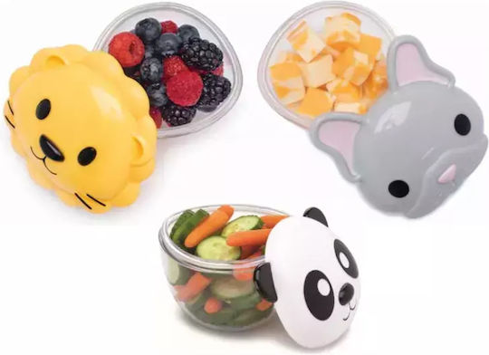 Set 3 Containere Pentru Alimente Pentru Copii Bulldog Shark Cat Box