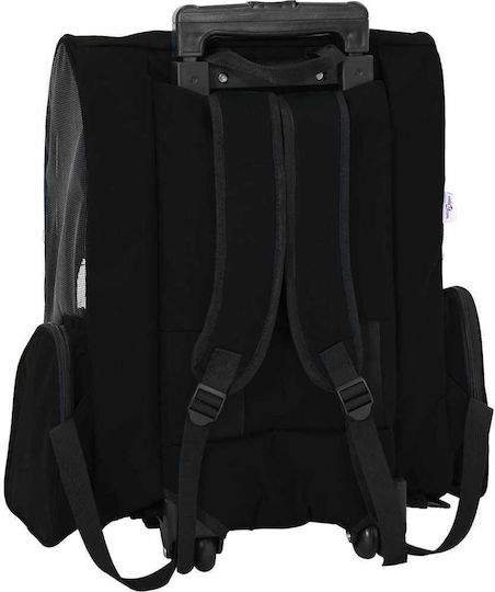 vidaXL Kinderwagen für Hunde / Katzen bis 20kg Schwarz L57xB48xH32cm.