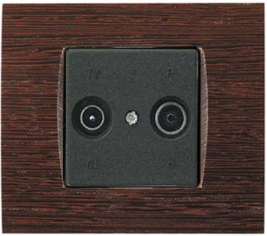 Arcada Ξύλο Wenge Πρίζα Tv + R