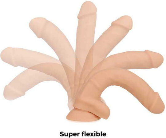 Cock Miller Cock Miller Silicone Density Articulable Cocksil Ρεαλιστικό Dildo με Όρχεις και Βεντούζα Flesh 18cm