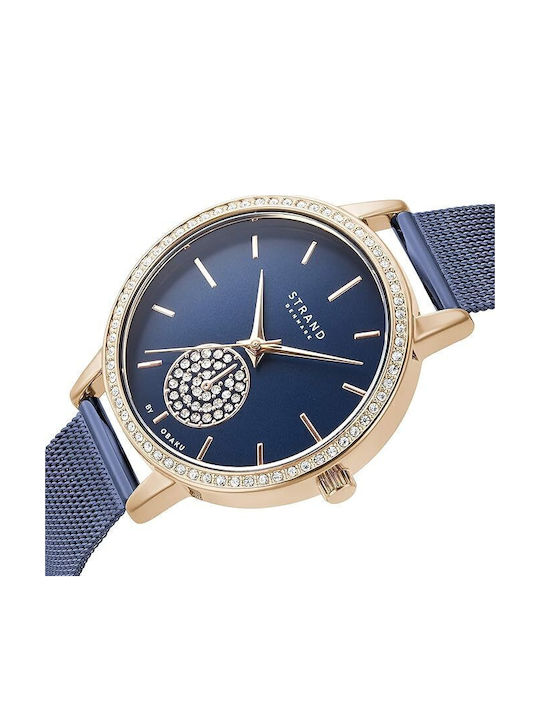 Strand by Obaku Ρολόι Μπαταρίας με Μεταλλικό Μπρασελέ Strand by Obaku Ρολόι Μπαταρίας με Μεταλλικό Μπρασελέ