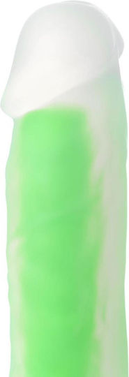 ToyFa Beyond Dick Glow Ρεαλιστικό Dildo με Όρχεις και Βεντούζα Πράσινο